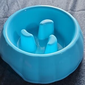 💥3/$20 Blue Slow Feeder Dog/cat Large Non Slip Bowl